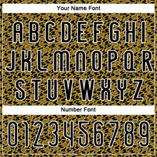 Charger l'image dans la galerie, Custom Old Gold Black-White Geometric Shape Sublimation Volleyball Uniform Jersey