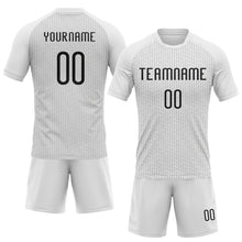 Загрузить изображение в средство просмотра галереи, Custom White Black Geometric Shape Sublimation Volleyball Uniform Jersey