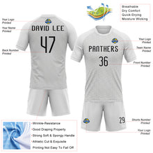 Загрузить изображение в средство просмотра галереи, Custom White Black Geometric Shape Sublimation Volleyball Uniform Jersey