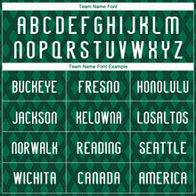 Load image into Gallery viewer, Custom Kelly Green White-Black Geometric Shape Sublimation Volleyball Uniform Jersey