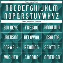 Загрузить изображение в средство просмотра галереи, Custom Midnight Green White-Black Geometric Shape Sublimation Volleyball Uniform Jersey