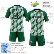 Загрузить изображение в средство просмотра галереи, Custom Kelly Green Black-White Geometric Shape Sublimation Volleyball Uniform Jersey