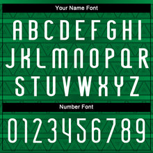 Загрузить изображение в средство просмотра галереи, Custom Kelly Green White Geometric Shape Sublimation Volleyball Uniform Jersey