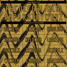 Charger l'image dans la galerie, Custom Old Gold Black Fluid Sublimation Volleyball Uniform Jersey