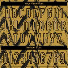 Charger l'image dans la galerie, Custom Old Gold Black Fluid Sublimation Volleyball Uniform Jersey