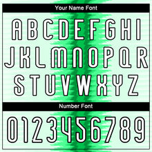 Charger l'image dans la galerie, Custom Kelly Green White-Black Abstract Lines Sublimation Volleyball Uniform Jersey