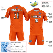 Charger l'image dans la galerie, Custom Orange White-Black Abstract Shape Sublimation Volleyball Uniform Jersey