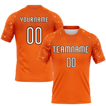 Charger l'image dans la galerie, Custom Orange White-Black Abstract Shape Sublimation Volleyball Uniform Jersey