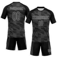 Загрузить изображение в средство просмотра галереи, Custom Black White Lines Sublimation Volleyball Uniform Jersey