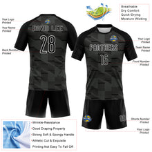 Загрузить изображение в средство просмотра галереи, Custom Black White Lines Sublimation Volleyball Uniform Jersey