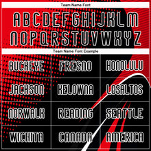 Загрузить изображение в средство просмотра галереи, Custom Black Red-White Lines And Dots Sublimation Volleyball Uniform Jersey