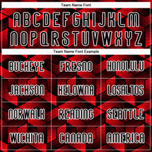 Загрузить изображение в средство просмотра галереи, Custom Fire Red Black-White Geometric Shape Sublimation Volleyball Uniform Jersey