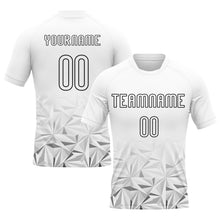 Charger l'image dans la galerie, Custom White Black Geometric Shape Sublimation Volleyball Uniform Jersey