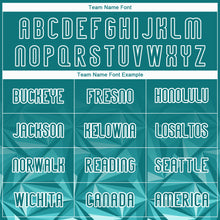 Загрузить изображение в средство просмотра галереи, Custom Midnight Green White Geometric Shape Sublimation Volleyball Uniform Jersey