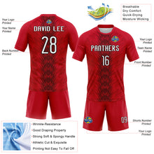 Charger l'image dans la galerie, Custom Red White-Black Arrow Shape Sublimation Volleyball Uniform Jersey