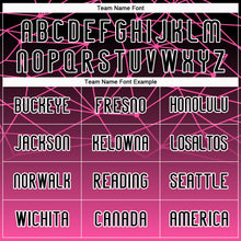 Load image into Gallery viewer, Custom Pink Black-White Abstract Network Sublimation Volleyball Uniform Jersey