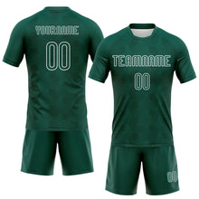 Загрузить изображение в средство просмотра галереи, Custom Midnight Green White Geometric Shape Sublimation Volleyball Uniform Jersey