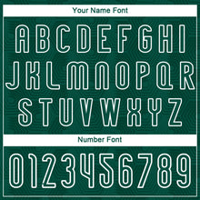 Загрузить изображение в средство просмотра галереи, Custom Midnight Green White Geometric Shape Sublimation Volleyball Uniform Jersey