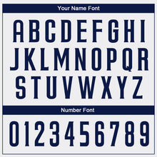 Laden Sie das Bild in den Galerie-Viewer, Custom White Navy Authentic Baseball Jersey