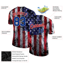 Charger l'image dans la galerie, Custom White Royal-Red 3D American Flag Performance T-Shirt