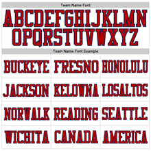 Загрузить изображение в средство просмотра галереи, Custom White Red-Navy Mesh Authentic Football Jersey