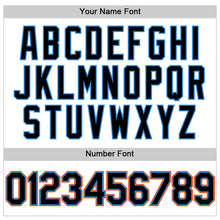 Charger l'image dans la galerie, Custom White Black Pinstripe Electric Blue-Orange Authentic Sleeveless Baseball Jersey