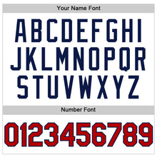 Загрузить изображение в средство просмотра галереи, Custom White Navy Pinstripe Red Authentic Sleeveless Baseball Jersey