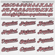 Load image into Gallery viewer, Custom White (Black Medium Pink Pinstripe) Silver-Black Authentic Baseball Jersey
