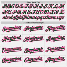 Load image into Gallery viewer, Custom White (Green Pink Pinstripe) Green-Pink Authentic Baseball Jersey