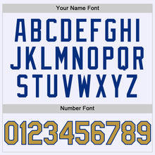 Загрузить изображение в средство просмотра галереи, Custom White Old Gold-Royal Mesh Authentic Throwback Baseball Jersey