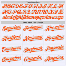 Загрузить изображение в средство просмотра галереи, Custom White Orange-Gray Mesh Authentic Throwback Baseball Jersey