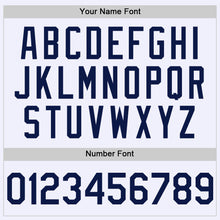 Загрузить изображение в средство просмотра галереи, Custom White Navy Mesh Authentic Throwback Baseball Jersey