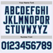 Загрузить изображение в средство просмотра галереи, Custom White Navy Gray-Teal Mesh Authentic Throwback Baseball Jersey