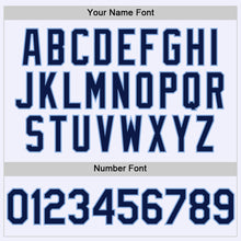 Загрузить изображение в средство просмотра галереи, Custom White Navy-Light Blue Mesh Authentic Throwback Baseball Jersey