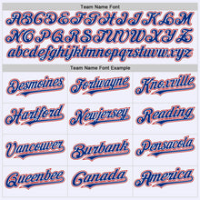 Загрузить изображение в средство просмотра галереи, Custom White Royal-Red Mesh Authentic Throwback Baseball Jersey