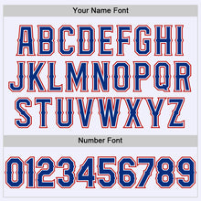 Загрузить изображение в средство просмотра галереи, Custom White Royal-Red Mesh Authentic Throwback Baseball Jersey