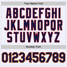 Загрузить изображение в средство просмотра галереи, Custom White Navy Red-Old Gold Mesh Authentic Throwback Baseball Jersey