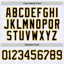 Charger l'image dans la galerie, Custom White Black-Gold Mesh Authentic Throwback Baseball Jersey