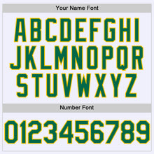 Загрузить изображение в средство просмотра галереи, Custom White Kelly Green-Yellow Mesh Authentic Throwback Baseball Jersey