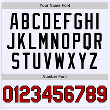 Загрузить изображение в средство просмотра галереи, Custom White Red-Black Mesh Authentic Throwback Baseball Jersey