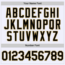 Загрузить изображение в средство просмотра галереи, Custom White Black-Old Gold Mesh Authentic Throwback Baseball Jersey