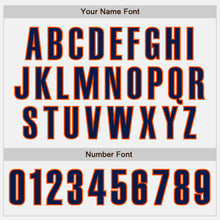 Загрузить изображение в средство просмотра галереи, Custom White Navy-Orange Authentic Baseball Jersey