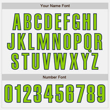 Загрузить изображение в средство просмотра галереи, Custom White Neon Green-Navy Authentic Baseball Jersey