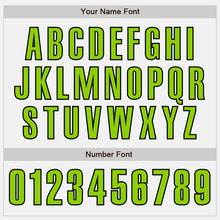 Загрузить изображение в средство просмотра галереи, Custom White Neon Green-Black Authentic Baseball Jersey