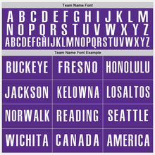 Laden Sie das Bild in den Galerie-Viewer, Custom White Purple-Pink Authentic Baseball Jersey