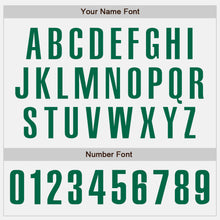 Charger l'image dans la galerie, Custom White Kelly Green-Old Gold Authentic Baseball Jersey