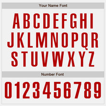 Laden Sie das Bild in den Galerie-Viewer, Custom White Red-Light Blue Authentic Baseball Jersey