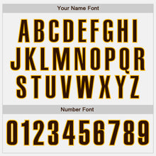 Загрузить изображение в средство просмотра галереи, Custom White Brown-Gold Authentic Baseball Jersey