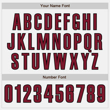 Laden Sie das Bild in den Galerie-Viewer, Custom White Crimson-Black Authentic Baseball Jersey