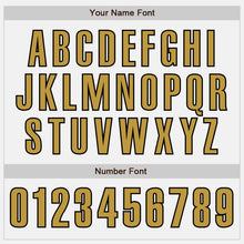 Laden Sie das Bild in den Galerie-Viewer, Custom White Old Gold-Black Authentic Baseball Jersey